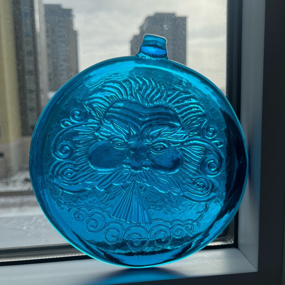 North Wind Glass Suncatcher